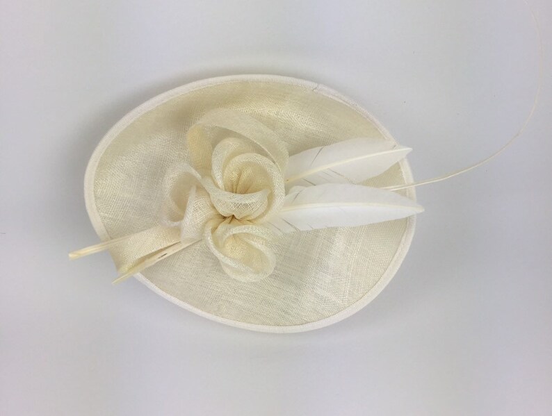 Ivory Fascinator Cream Wedding Hatinator Mother of the Bride Etsy