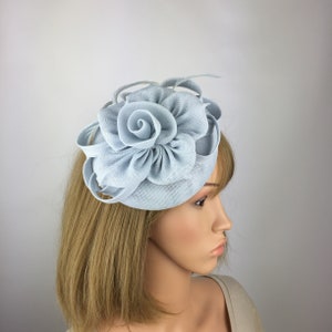 Blue Fascinator Mother of the Bride Ascot Ladies Day Occasion Hat party Ice Blue Fascinator Light Blue Powder Blue Wedding Hat Prom