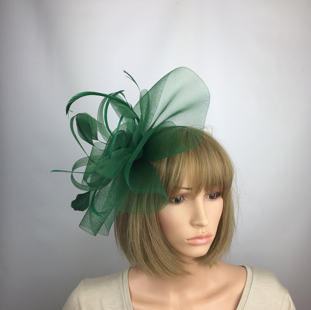 Green Fascinator Wedding Fascinator Mother of the Bride Mother Etsy UK