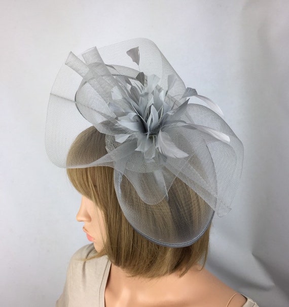 silver grey hats for mother of the bride