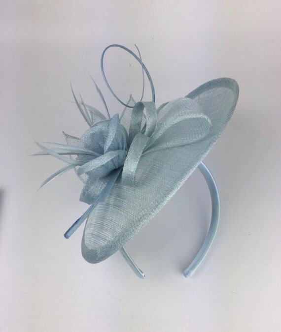 Headband Powder Blue Fascinator Ice 