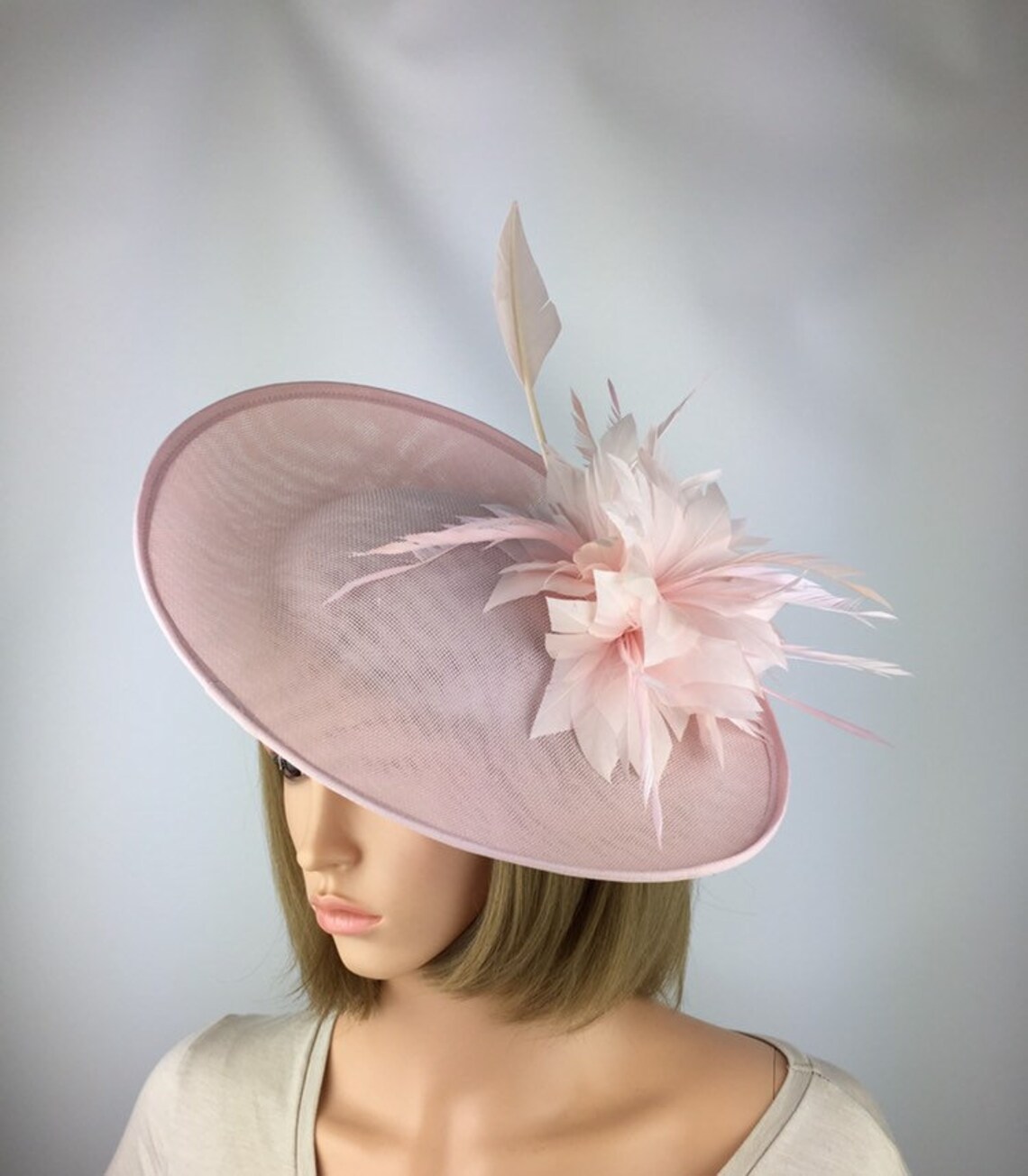 Pale Pink Fascinator Light Pink Fascinator Blush Pink Baby Etsy
