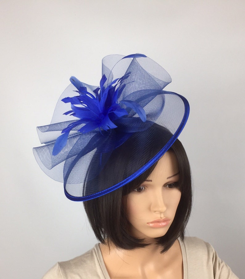 cobalt blue occasion hat
