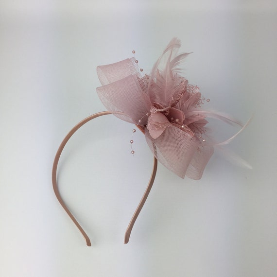 Pink fascinator discount