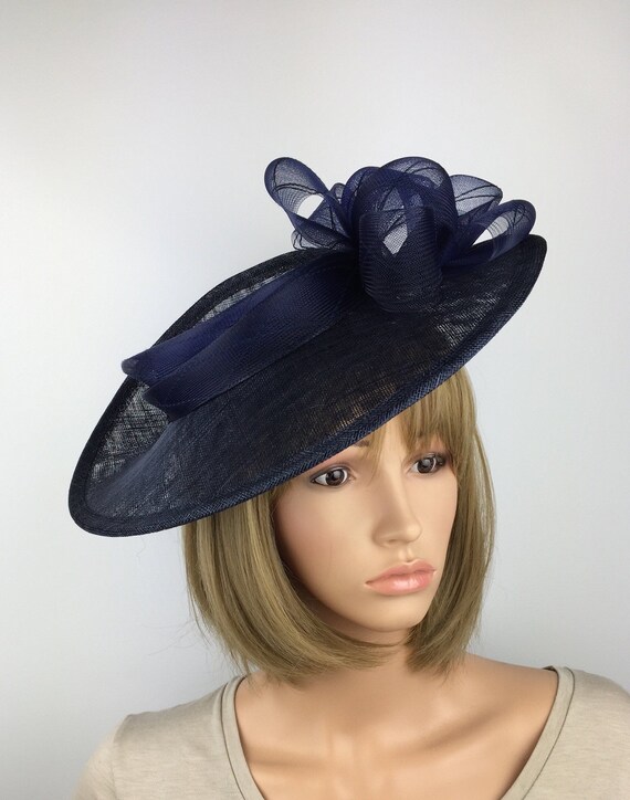 navy blue mother of the bride hats