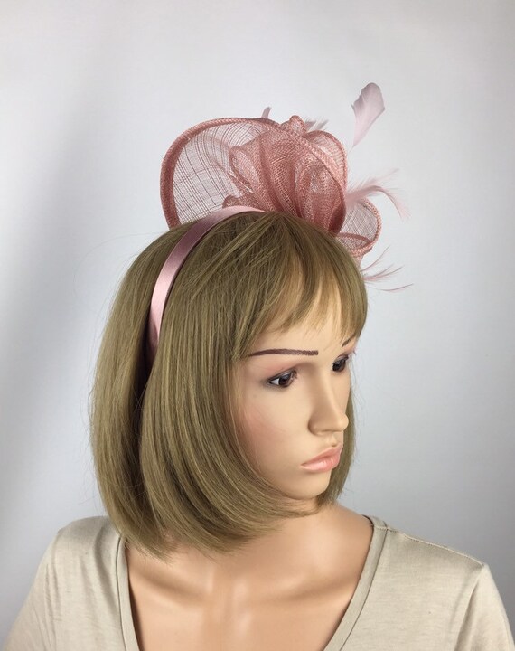 Blush Pink Fascinator on Headband Blush 