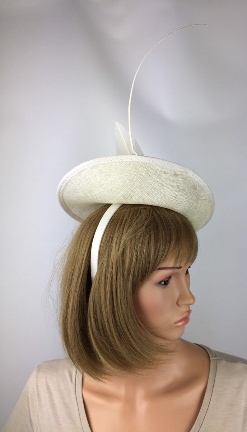 Ivory Fascinator Cream Wedding Hatinator Mother of the Bride Etsy