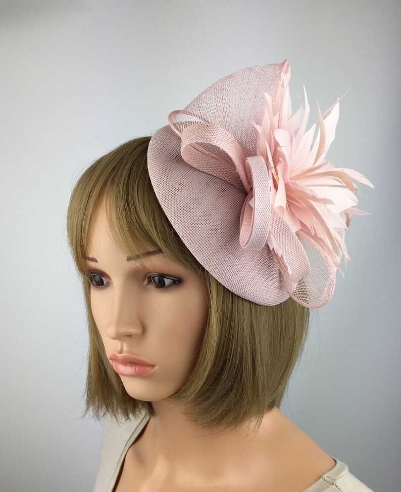 Pink Light Pink Fascinator Pale Pink Fascinator Blush Pink Etsy