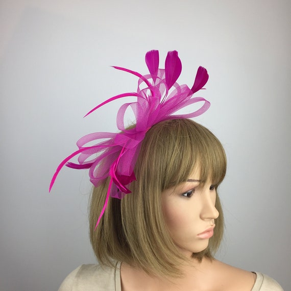 Pink Wedding Fascinator – Mother of the Bride Headpiece, Race Day Hat, Elegant Ladies Occasion Headband UK