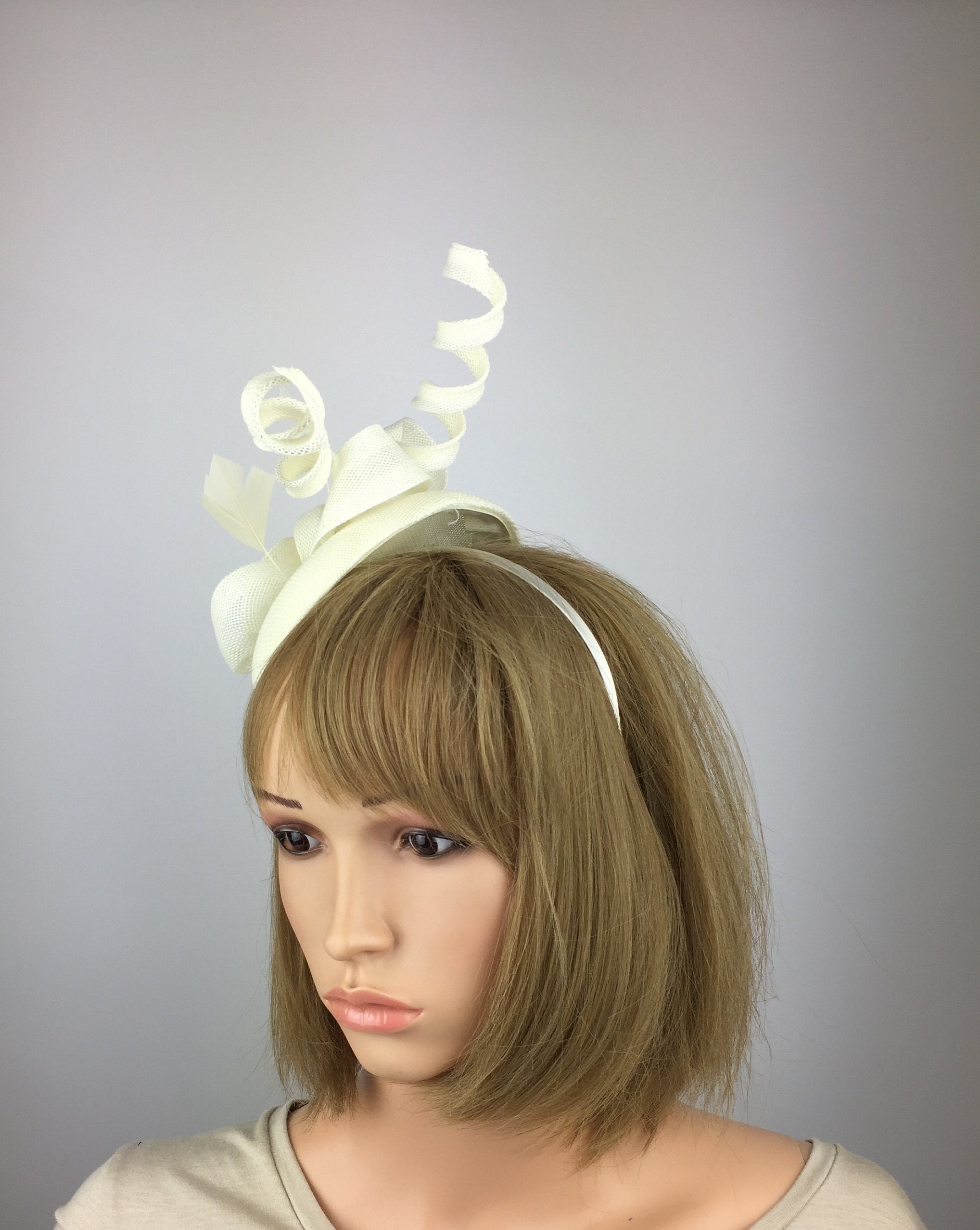 Cream Fascinator Ivory Fascinator Mother of the Bride Groom Etsy UK