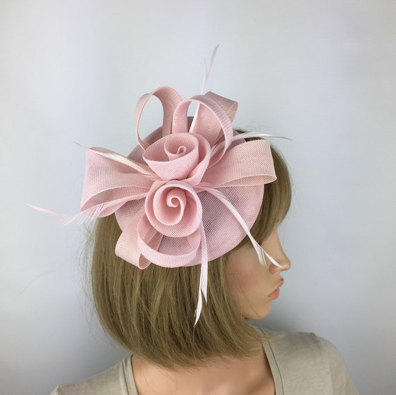Pale Pink Fascinator on Clip Light Pink Pink Blush Pink - Etsy