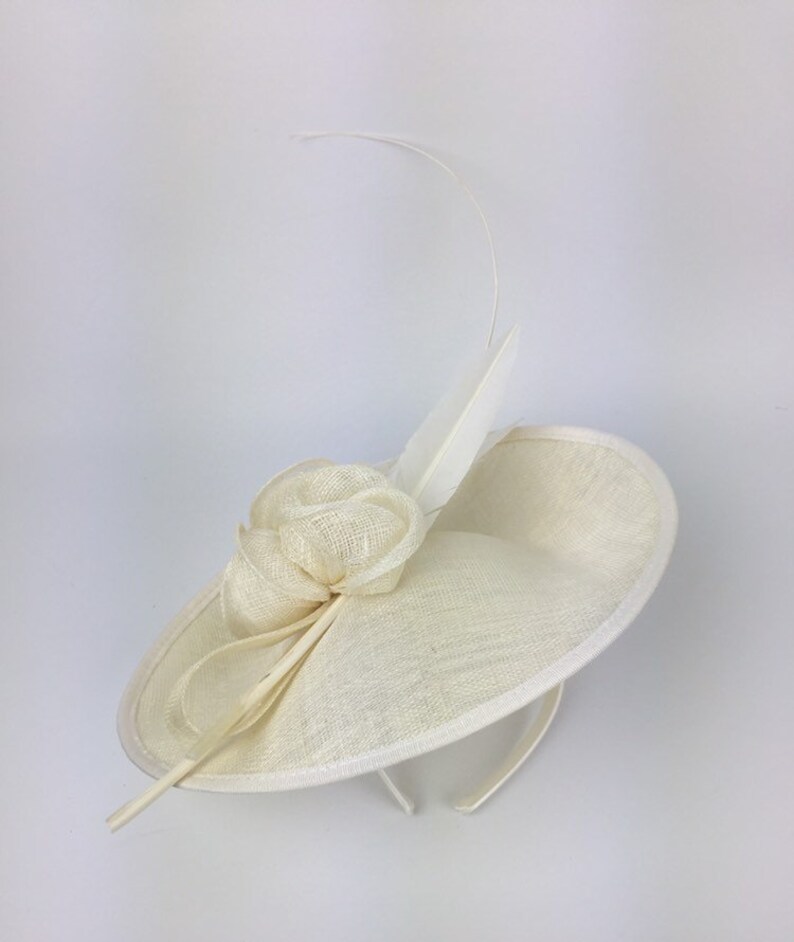 Ivory Fascinator Cream Wedding Hatinator Mother of the Bride Etsy