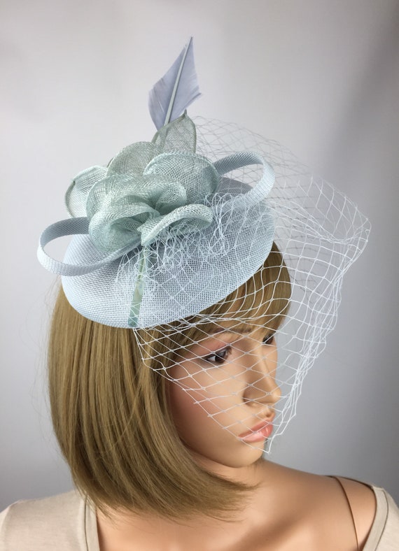 ice blue wedding hats