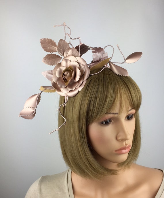 rose gold wedding hats
