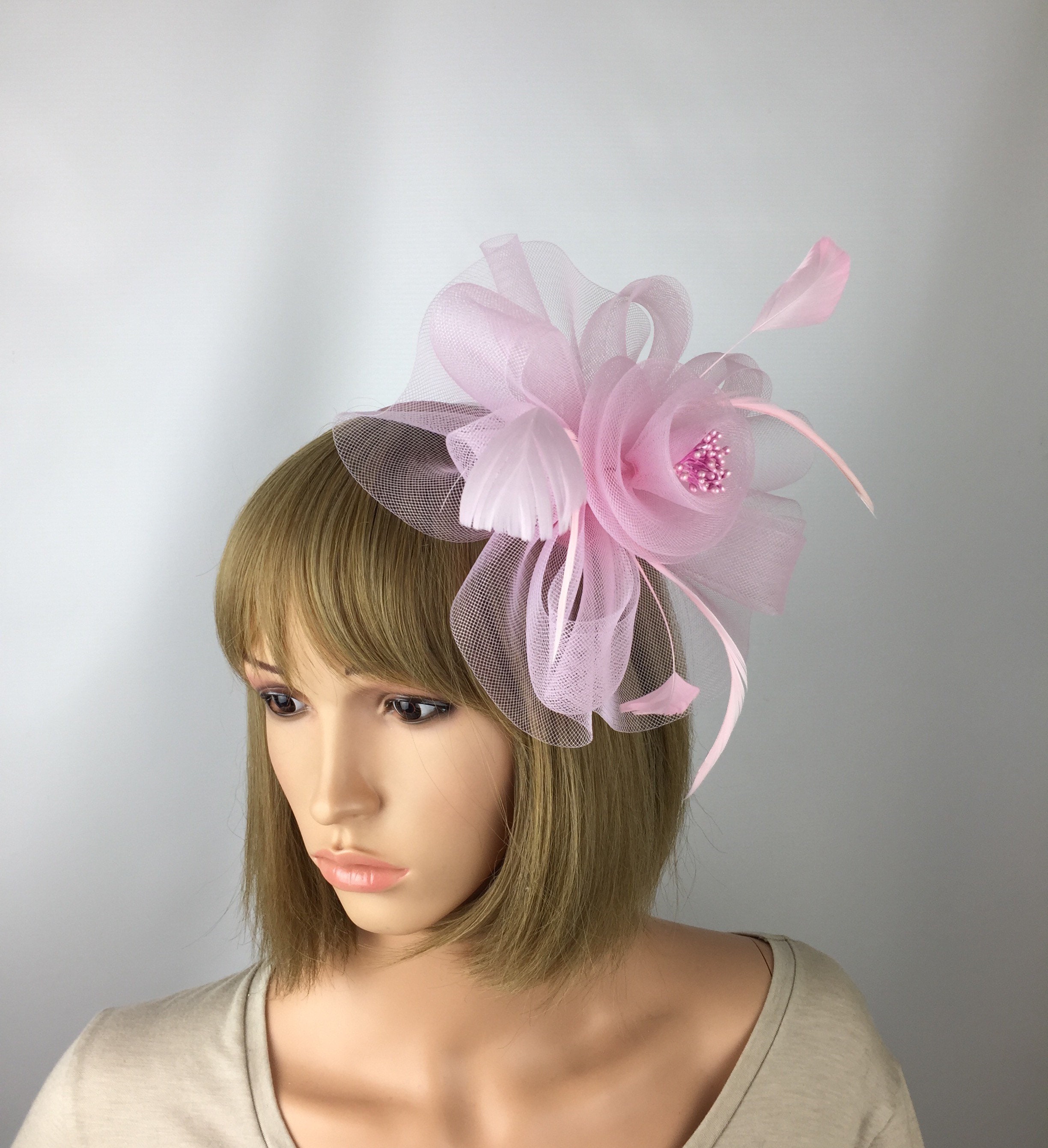 ladies pink fascinators