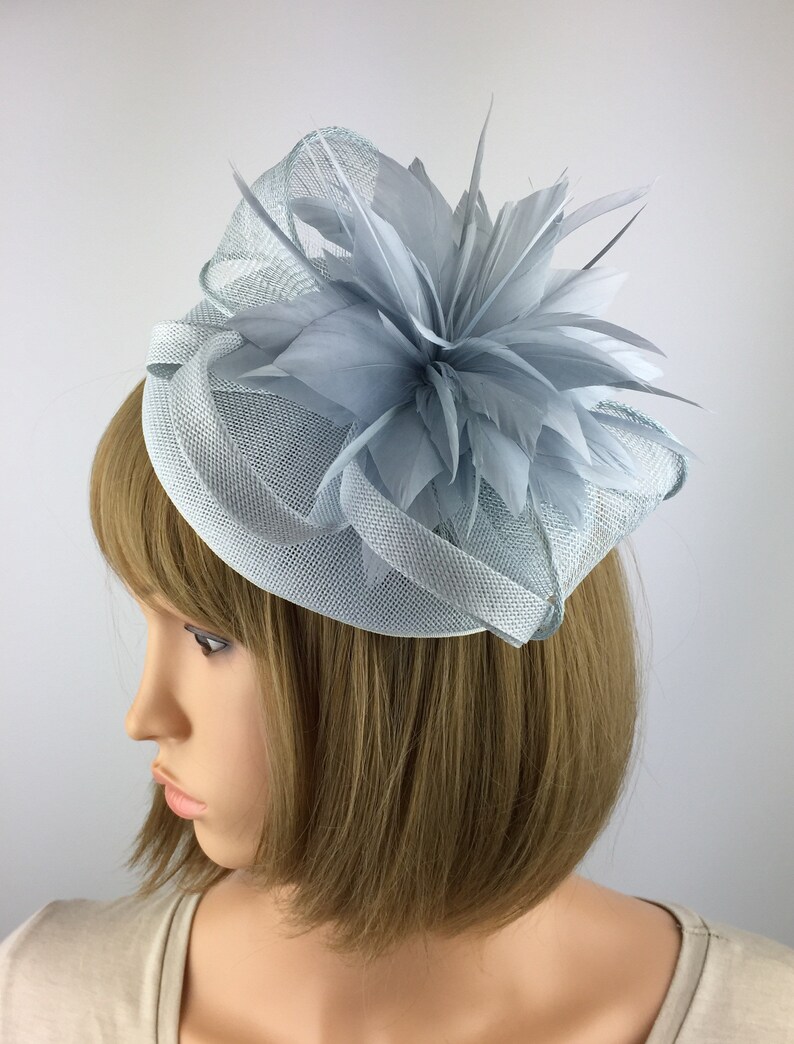 powder blue fascinator