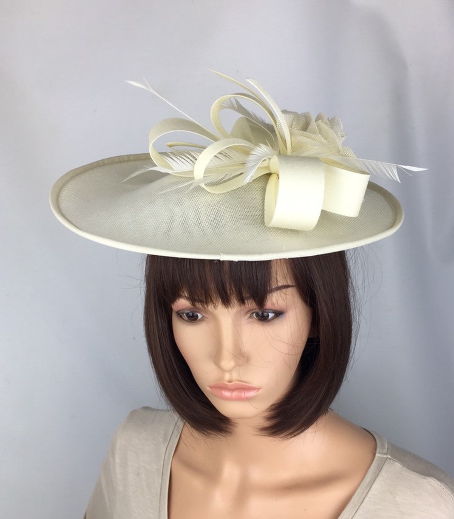 Cream Fascinator Ivory Fascinator Off White Pearl Fascinator Etsy