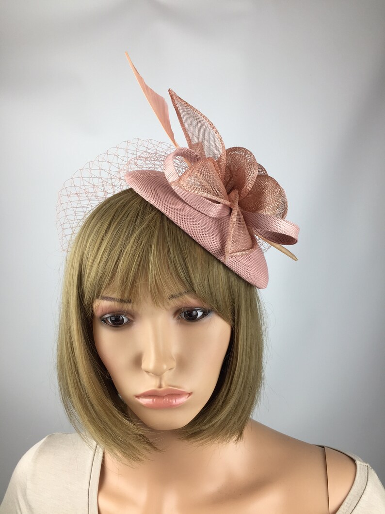 Blush Pink Fascinator Light Pink Fascinator Dusky Pink Pale Etsy