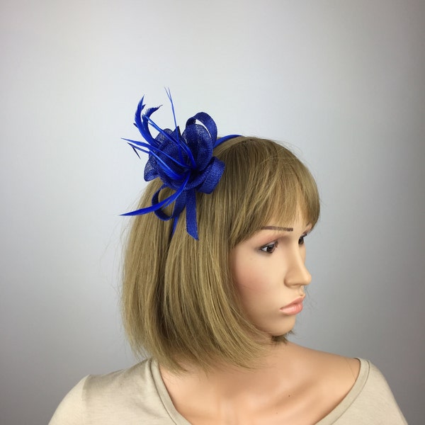 Royal Blue Fascinator Blue Wedding Mother of the Bride Groom Bridesmaid Hatinator Mother of the Bride Groom Ladies Day Ascot Races Occasion