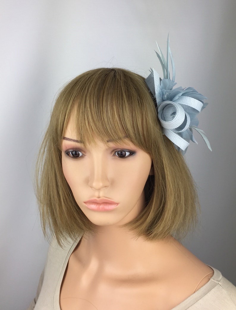 Pale Blue Fascinator Baby Blue Powder Blue Ice Blue Fascinator Etsy UK