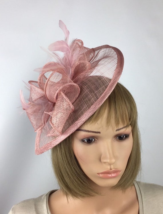 Blush Pink Fascinator on Headband 