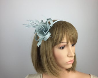 Grey Blue Fascinator Wedding Fascinators Mother of the Bride Groom Ladies Day Ascot Occasion Race Day Formal Event Hair Accessory