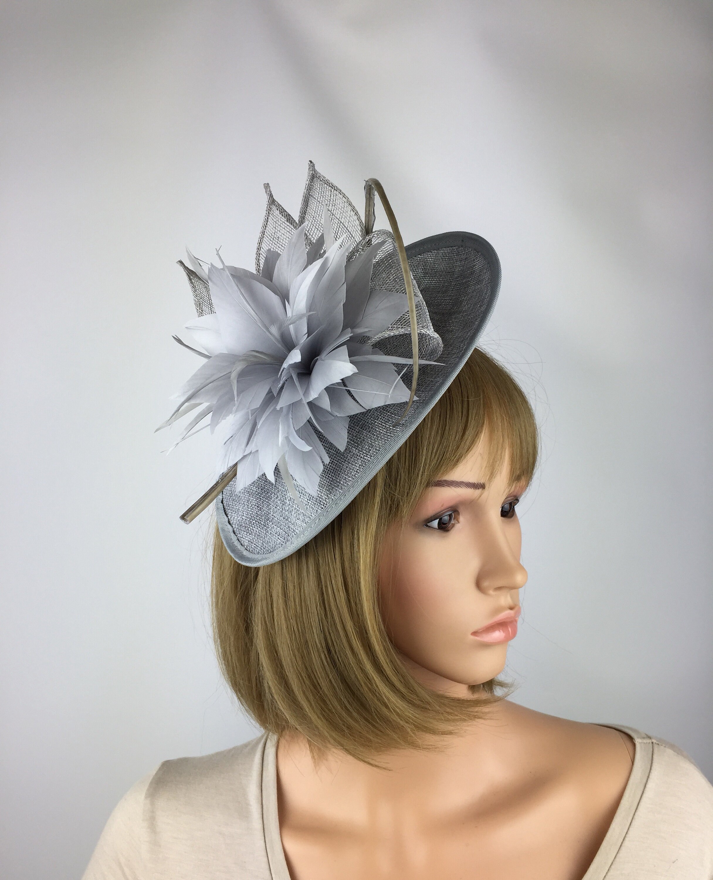silver occasion hat