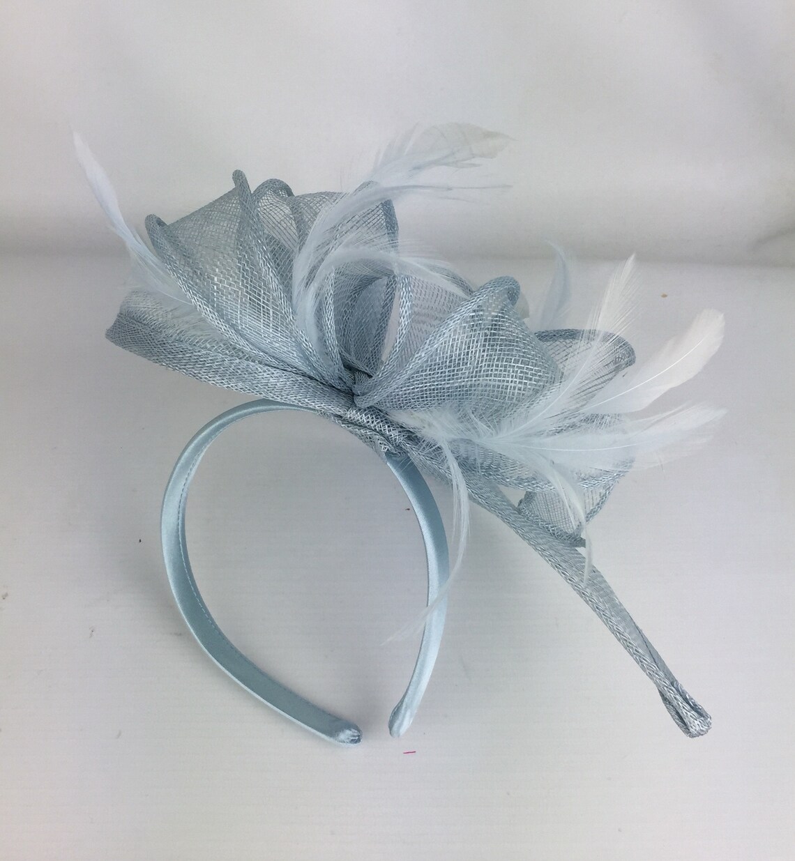 Light Blue Fascinator Ice Blue Pale Baby Blue Fascinator Hat Etsy