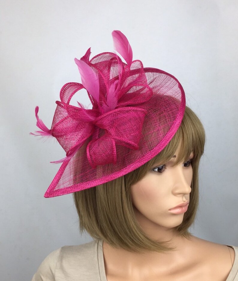 pink occasion hat