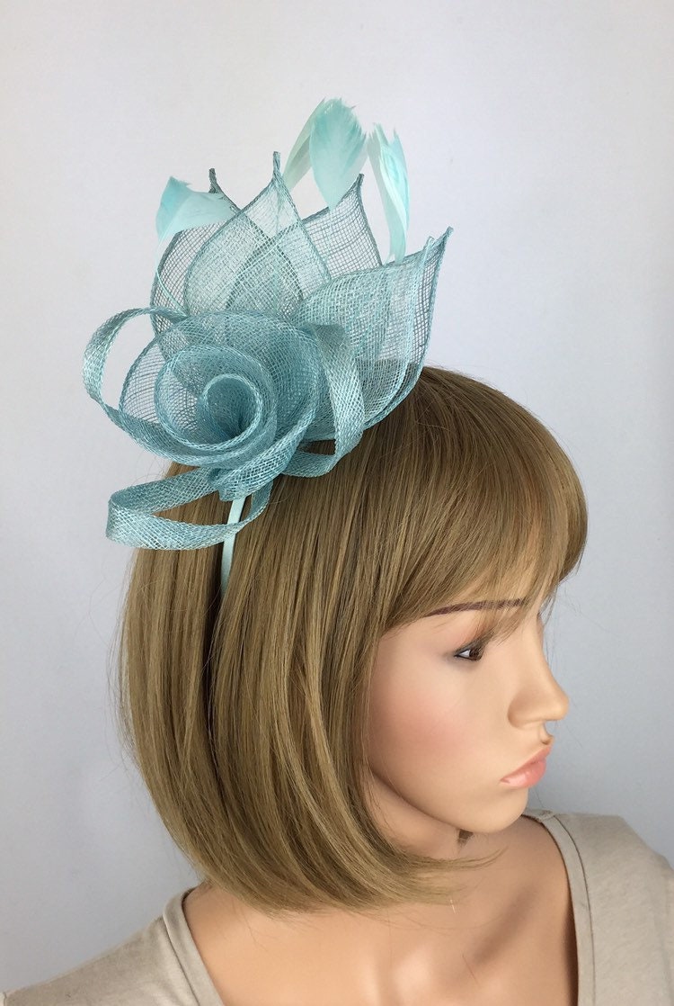 Duck Egg Blue Fascinator Mint Green Fascinator Mère de la Etsy