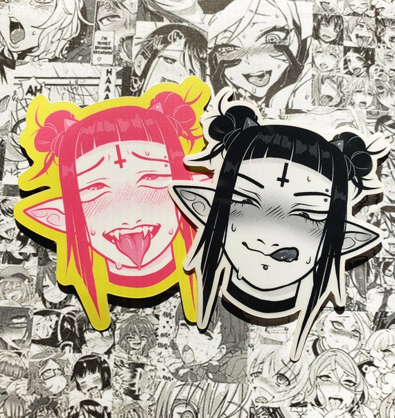 FINAL STOCK Ahegao Demon Sticker.