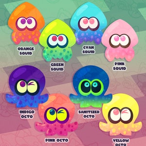 CLEARANCE Splatoon Phone Grips | Squids N' Octos