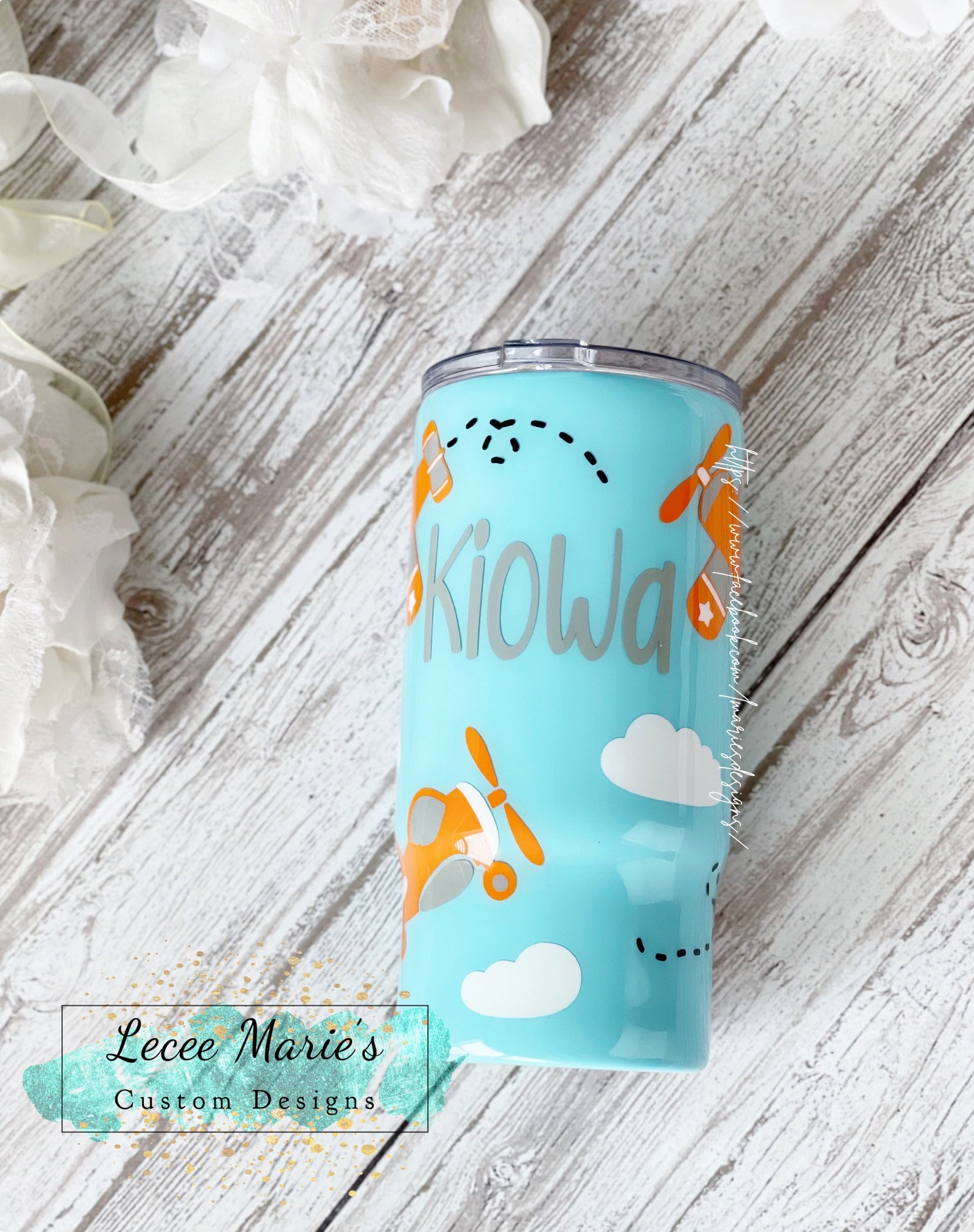 Airplane Tumblers Boy Tumblers Personalized Plane Tumblers Etsy