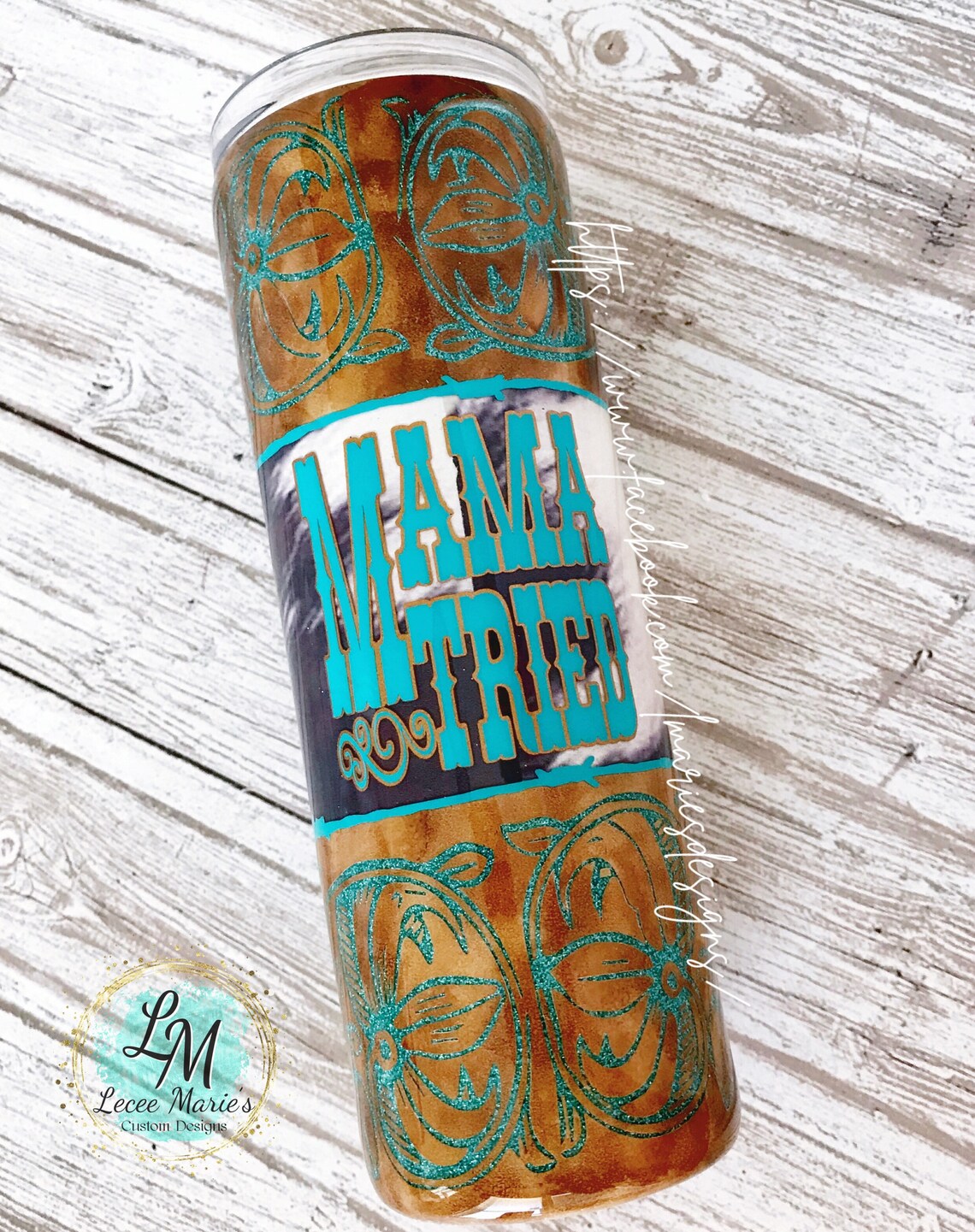 Cow Hide and Leather Glitter Tumbler Cow Hide Tumbler Etsy