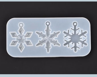 Silicone mold snowflake pendant 147x70x8.5 mm | epoxy resin molds | winter | Christmas | star casting mold | ornament casting mold