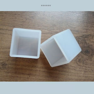 2x Silicone mold cube 35x35mm