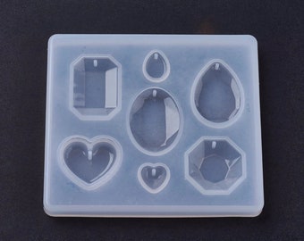 Silicone mold pendant mix, 79x89x8mm