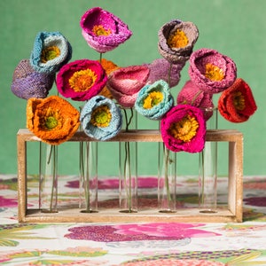 A Perky Poppy - a Knitted Flower