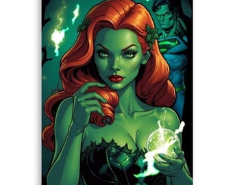 Poison Ivy fan art print unframed Matte finish
