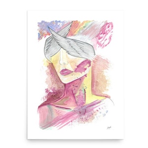 Surreal painting print of the original art “Rage”, Colorful modern wall art, Size small to large Giclée print