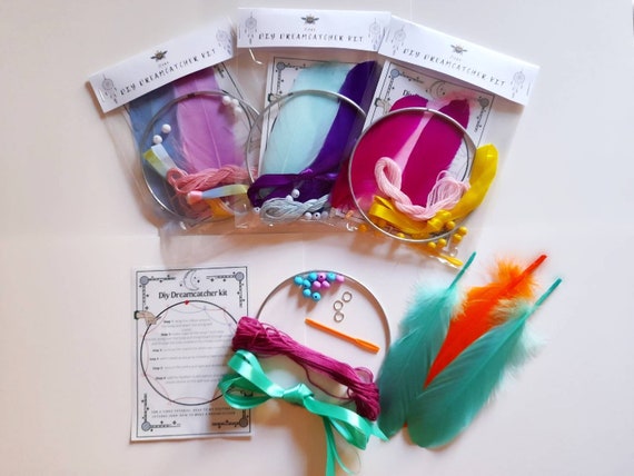Dreamcatcher Kit, Colour Dreamcatcher, DIY Dreamcatcher Kit, Make Your Own  Dreamcatcher, Colourful Dreamcatcher Kit, Make Your Own, Diy Kit 