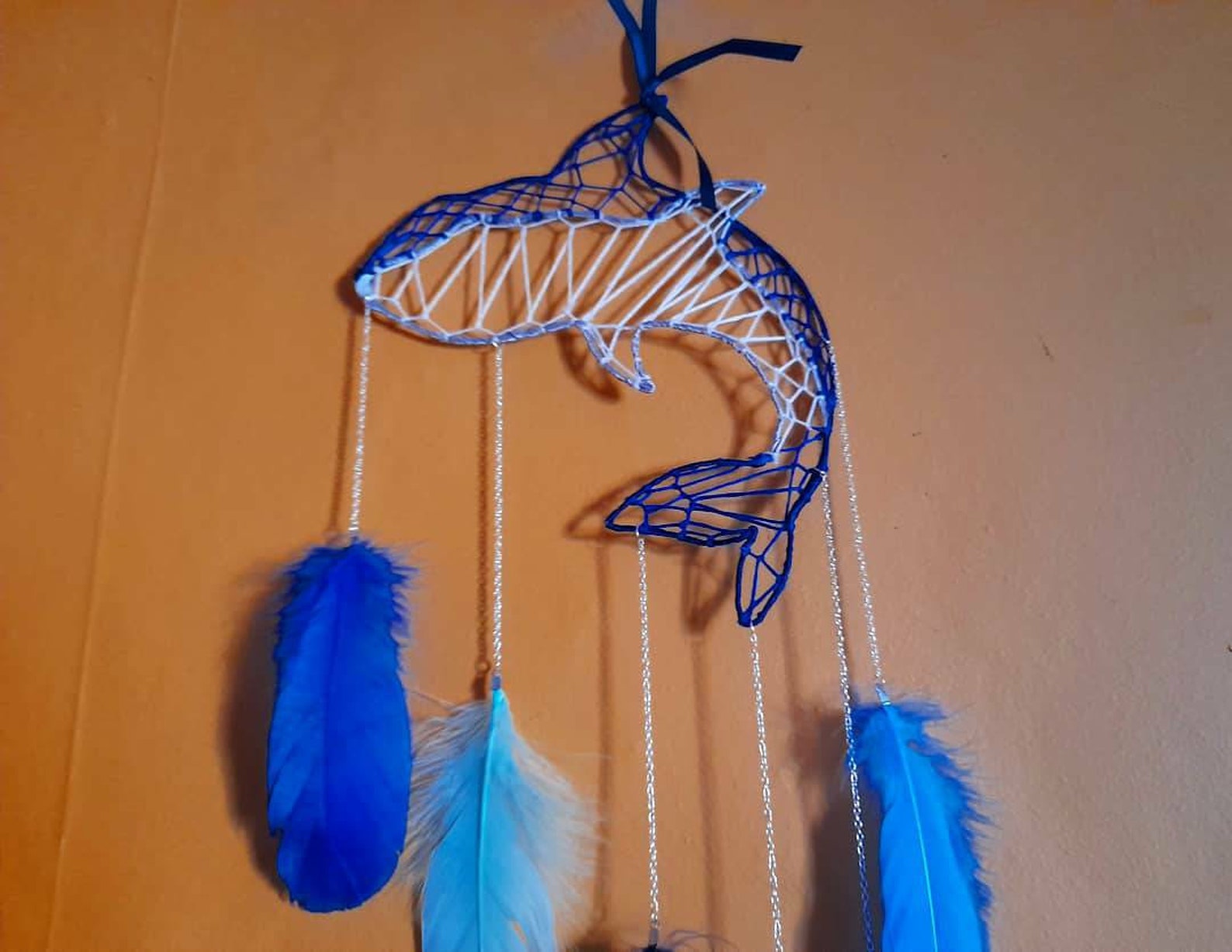 Shark Dreamcatcher Blue Dreamcatcher Boys Room Decor Ocean - Etsy