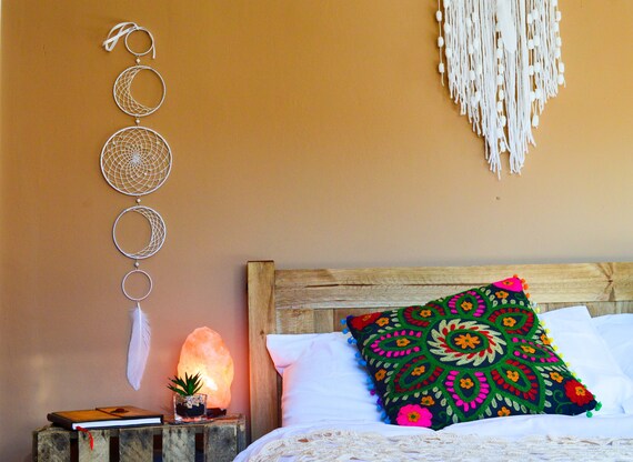 Moonphase Dreamcatcher Moon Wall Decor Moon Phase Moon Phase Wall Having Pagan Moon Decoration Wicca Boho Home Decor Moon Child