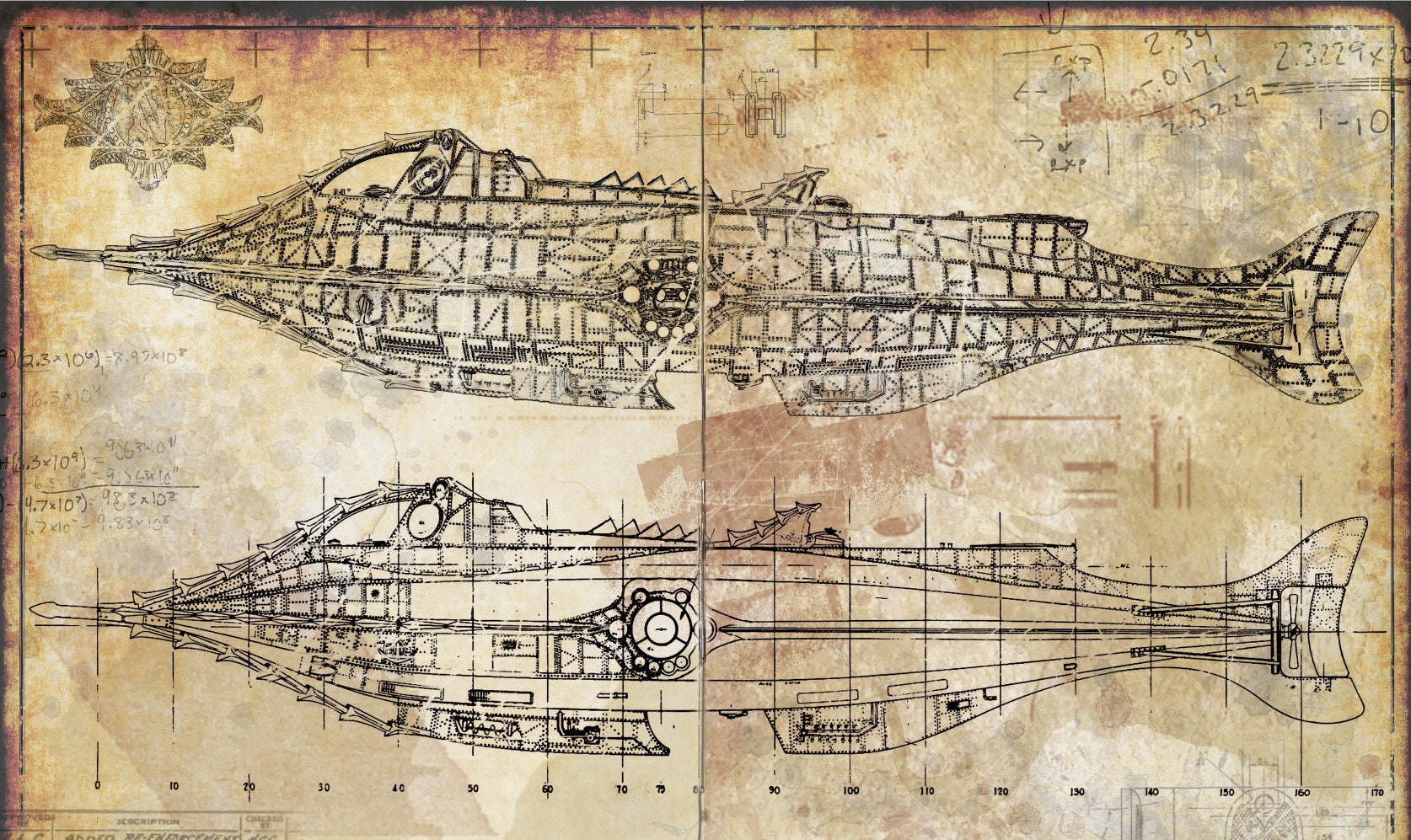 ノーチラス号　20,000 Leagues Under the Sea 海底二万里、ノーチラス号。 - Etsy 日本