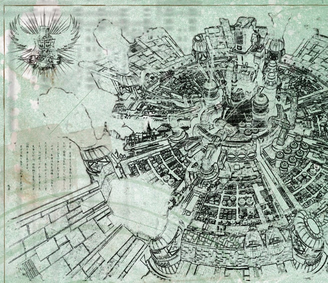 Final Fantasy Midgar Blueprint / Aged Specs A2 420mm594 - Etsy