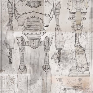 Iron Giant aged specs / blueprint