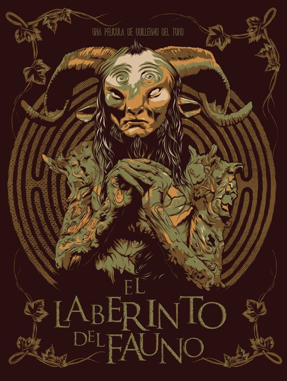 Pans Labyrinth Spanish Graphic Movie Promotional Art Print