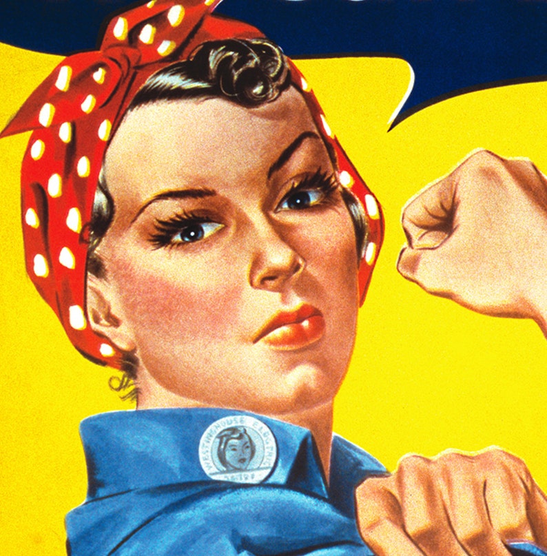 Rosie The Riveter We Can Do It Vintage Us 1942 1945 War Etsy