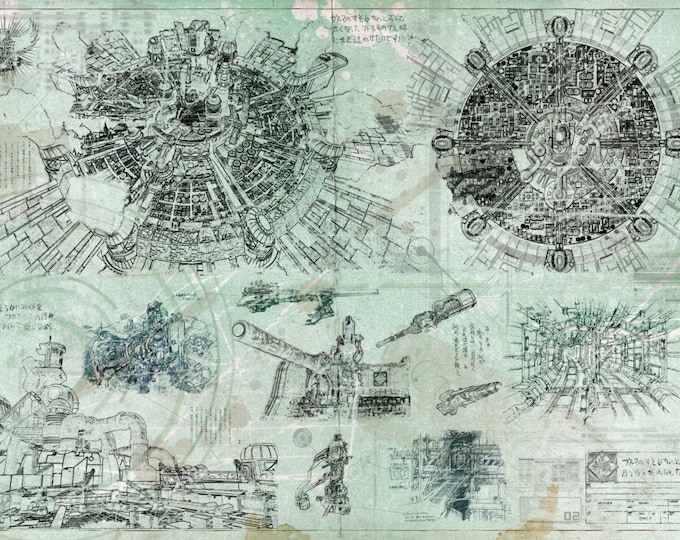 Millennium Falcon Star Wars Poster Blueprint Version 2 (A2 = 420mm*594 ...