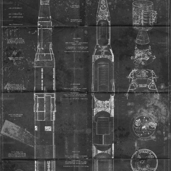 Saturn 5 / Apollo 11 Schématique